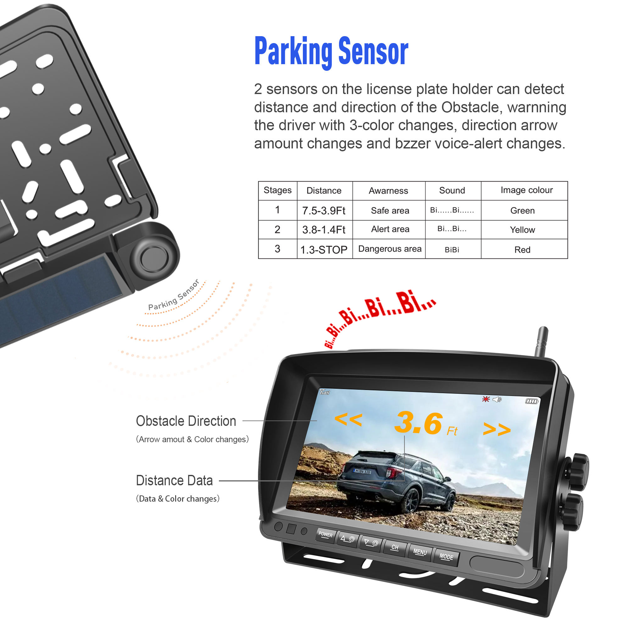 Truck Wireless Monitor K8 - Image 6